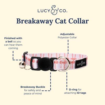 Show full view: Lucy & Co. Take a Bow Breakaway Cat Collar, Small slide 3 of 5