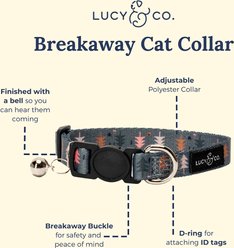 Lucy & Co. Take a Hike Breakaway Cat Collar, Large slide 2 of 3