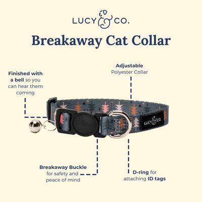Show full view: Lucy & Co. Take a Hike Breakaway Cat Collar, Small slide 2 of 3