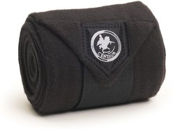 Centaur Horse Polo Bandages, Black, Horse: 5-in x 9-ft, 4 count