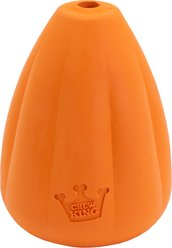 Chew King by Mammoth Premium Bacon Flavored Extremely Durable Natural Rubber Tough Treat Dog Chew Toy, Orange, Medium