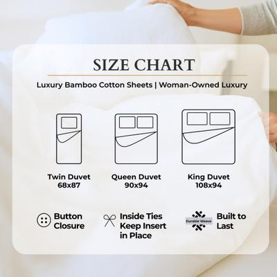 Show full view: BedVoyage Melange Viscose from Bamboo Cotton Duvet Cover, Snow, Queen slide 6 of 9