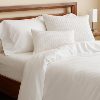 Show full view: BedVoyage Melange Viscose from Bamboo Cotton Duvet Cover, Snow, Queen slide 4 of 9