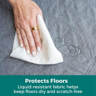 Show full view: MyPet Indoor & Outdoor 6-Panel Petyard Dog Exercise Pen with Lockable Door & SecureMat, Light Grey slide 7 of 9