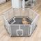Show in main carousel: MyPet Indoor & Outdoor 6-Panel Petyard Dog Exercise Pen with Lockable Door & SecureMat, Light Grey slide 1 of 9