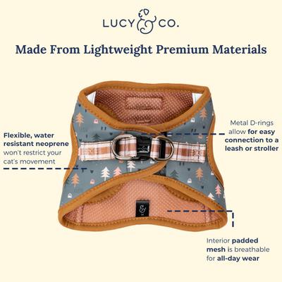 Show full view: Lucy & Co. Take a Hike Step-in Cat Harness, Large slide 6 of 7