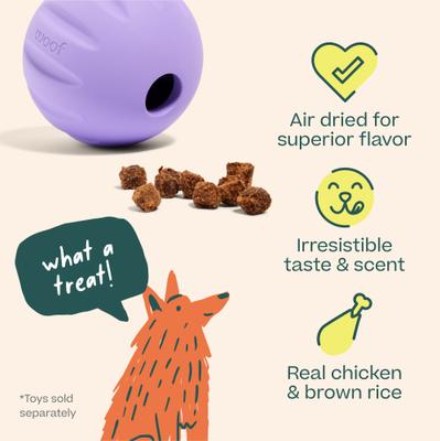 Show full view: Woof Air-Dried Puzzle Training Chicken Natural Dogs Chew Treats, 5-oz bag slide 7 of 9