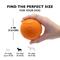 Show in main carousel: Chew King by Mammoth Bacon Flavor Rubber Ball Tough Dog Chew Toy, Orange, 2 count, 3-in slide 5 of 7