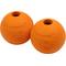 Show in main carousel: Chew King by Mammoth Bacon Flavor Rubber Ball Tough Dog Chew Toy, Orange, 2 count, 3-in slide 1 of 7