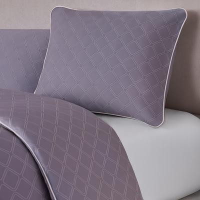 Show full view: BedVoyage Luxury 100% Viscose from Bamboo 3 Piece Set Duvet Cover with Shams, Geo, Queen slide 5 of 11