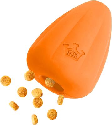 Show full view: Chew King by Mammoth Premium Bacon Flavored Extremely Durable Natural Rubber Tough Treat Dog Chew Toy, Orange, X-Large slide 2 of 8