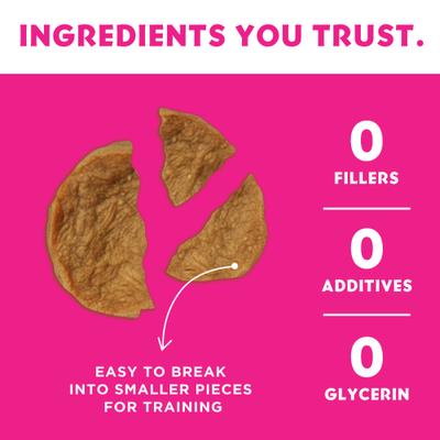 Show full view: Vitafur Barkin Burger Salmon & Pumpkin Dog Treat, 4-oz bag slide 4 of 9