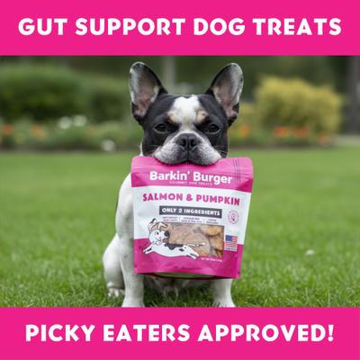 Show full view: Vitafur Barkin Burger Salmon & Pumpkin Grain-Free Dehydrated Dog Treats, 16-oz bag slide 5 of 7