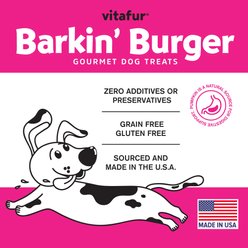 Vitafur Barkin Burger Salmon & Pumpkin Grain-Free Dehydrated Dog Treats, 5-oz bag slide 2 of 5