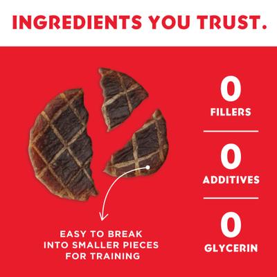 Show full view: Vitafur Barkin Burger Beef & Pumpkin Dog Treat, 4-oz bag slide 4 of 8