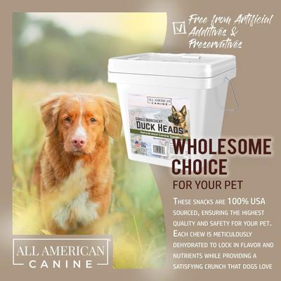 Show full view: All American Canine Duck Heads Dehydrated Dog Treats, 30 count slide 6 of 6