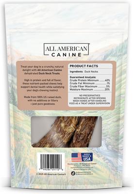 Show full view: All American Canine Duck Necks Dehydrated Dog Treats, 2 count slide 3 of 7