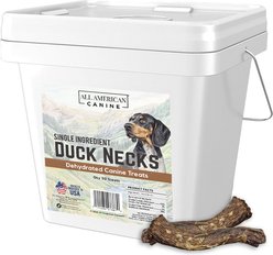 All American Canine Duck Necks Dehydrated Dog Treats, 50 count