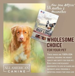 All American Canine Beef Lung Dehydrated Dog Treats, 2-oz slide 2 of 7