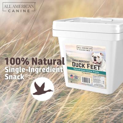Show full view: All American Canine Duck Feet Dehydrated Dog Treats, 100 count slide 4 of 7