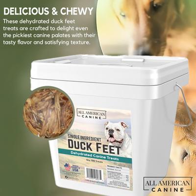 Show full view: All American Canine Duck Feet Dehydrated Dog Treats, 100 count slide 3 of 7
