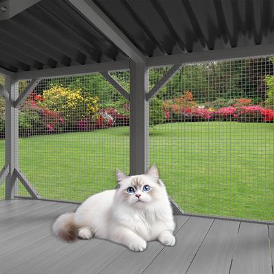 Show full view: Yafylly Catio Wooden Hammock Cat Window Perch, Grey, Medium slide 6 of 6