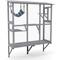 Show in main carousel: Yafylly Weatherproof Expandable Cat Window Box Enclosure with 3 Platforms & 1 Hammock, Gray, Large slide 2 of 5