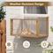 Show in main carousel: Yafylly Catio Waterproof Cat Window Perch Catio, Cat Window Box with Bug-Resistant Mesh, Natural, Small slide 4 of 5