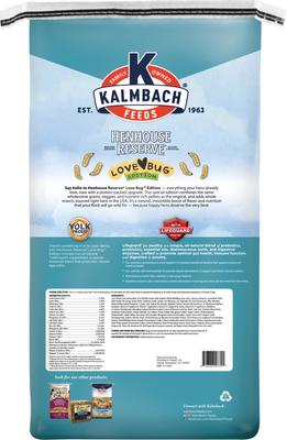 Show full view: Kalmbach Feeds Henhouse Reserve Love Bug Edition Chicken & Duck Feed, 30-lb bag slide 2 of 2