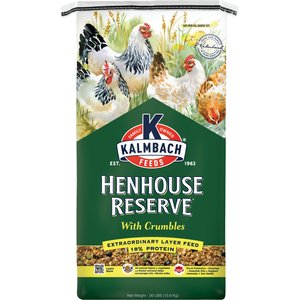 Kalmbach Feeds Henhouse Reserve All Natural with Crumbles Chicken & Duck Feed, 30-lb bag