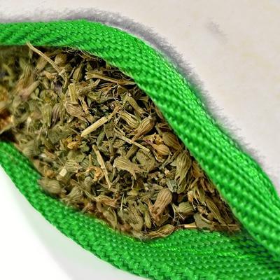 Show full view: Doggijuana Christmas Tuffer Chewer Mini Stocking Stuffer Tough Chew Dog Toy, Green, Medium slide 6 of 6