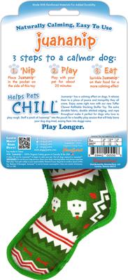 Show full view: Doggijuana Christmas Tuffer Chewer Mini Stocking Stuffer Tough Chew Dog Toy, Green, Medium slide 2 of 6