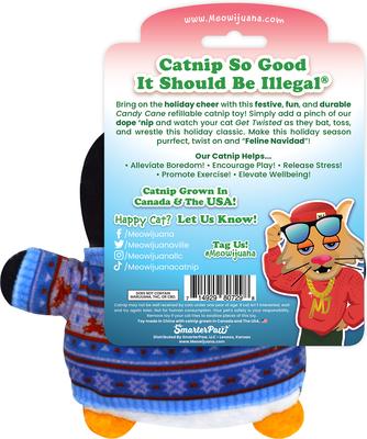 Show full view: Meowijuana Christmas Get Waddled Cozy Penguin Plush Cat Toy with Catnip, Multicolor, Small slide 3 of 9