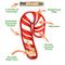 Show in main carousel: Doggijuana Christmas Tuffer Chewer Candy Cane Tough Chew Dog Toy, Red/White, Medium slide 3 of 7