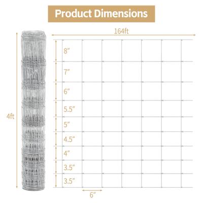 Show full view: LIZEVINC Advanced Weave Galvanized Cattle Fence, 4 x 164-ft slide 3 of 5