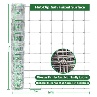 Show full view: LIZEVINC 14-Gauge Heavy Zinc Coated Cattle Fence, 5 x 164-ft slide 3 of 5