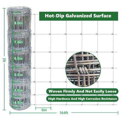 Show full view: LIZEVINC 13-Gauge Heavy Zinc Coated Cattle Fence, 3 x 164-ft slide 3 of 5