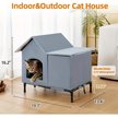 Show in main carousel: Kylinsure Polyester Outdoor Cat House, Grey, Large slide 6 of 7