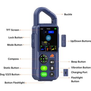 GroovyPets Wireless Dog Fence Waterproof Dog Training Collar