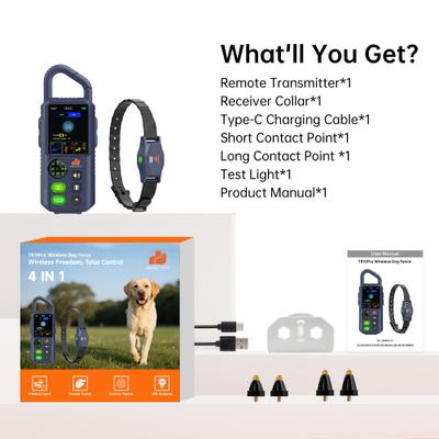 Show full view: GroovyPets 2-Dog Wireless Waterproof Dog Training Collar slide 10 of 10