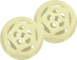 Chew King by Mammoth Glowing Fetch Lattice Tough Chew Ball Dog Toy, Green, 2 count, Large