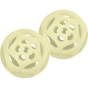 Chew King by Mammoth Glowing Fetch Lattice Tough Chew Ball Dog Toy, Green, 2 count, Large