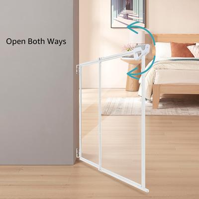 Show full view: Unipaws Extendable Transparent Dog Gate, White slide 6 of 8