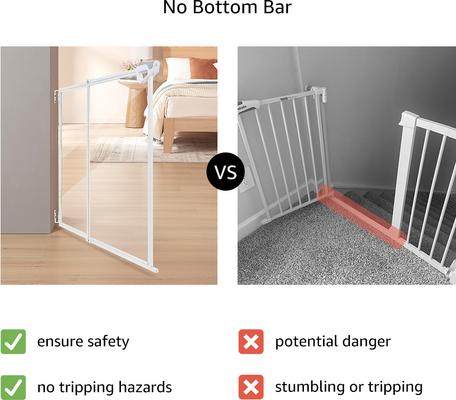 Show full view: Unipaws Extendable Transparent Dog Gate, White slide 3 of 8