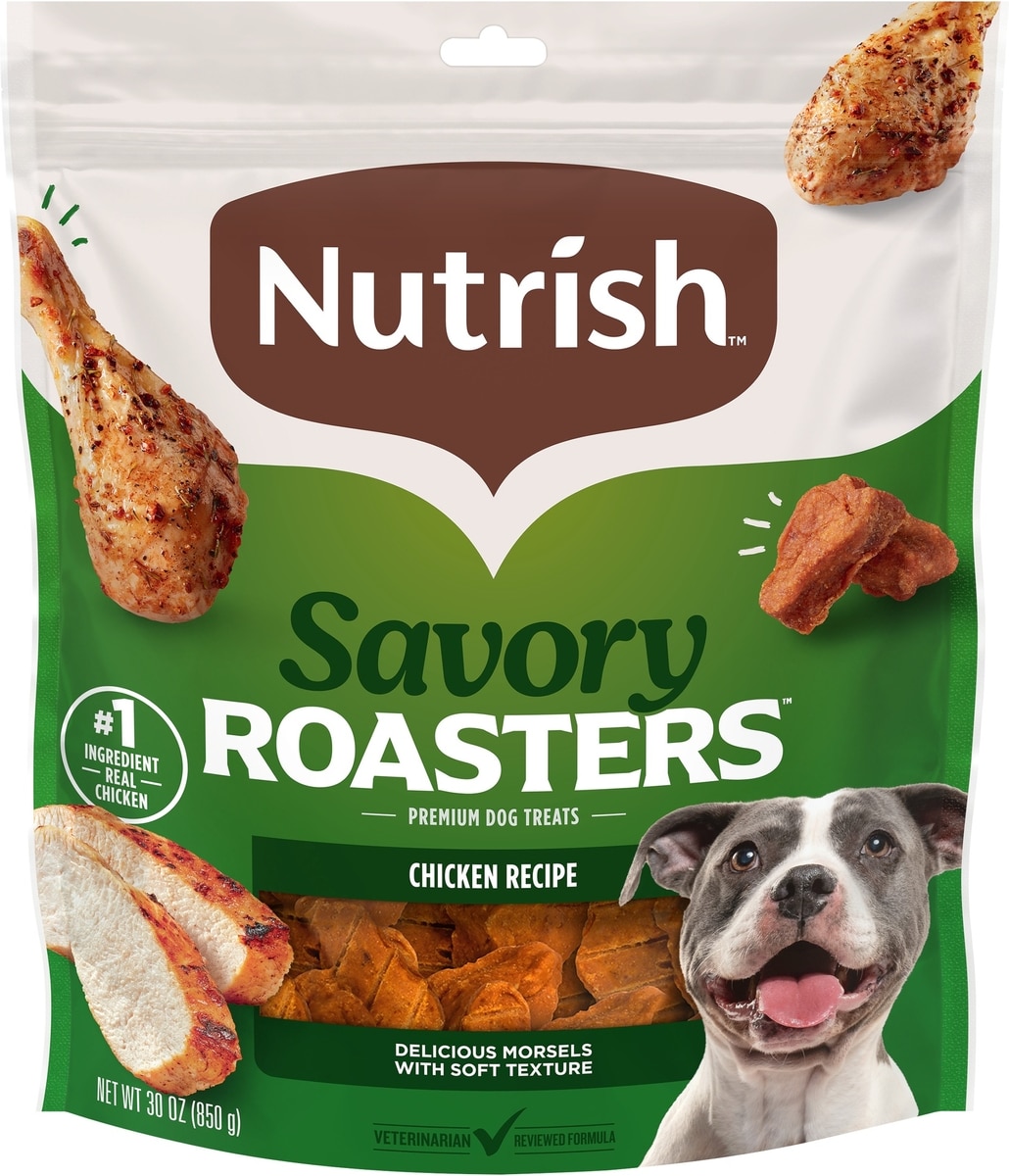RACHAEL RAY NUTRISH Savory Roasters Chicken Recipe Dog Treats, 30