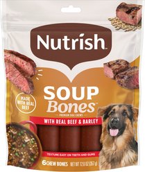 Nutrish Soup Bones Premium Beef & Barley Flavor Dog Treats, 12.6-oz bag (Rachael Ray)