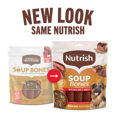 Show full view: Nutrish Soup Bones Premium Beef & Barley Flavor Dog Treats, 12.6-oz bag (Rachael Ray) slide 3 of 14