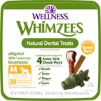 WHIMZEES by Wellness Variety Box Dental Chews Natural Grain-Free Dental Dog Treats, Medium, 28 count