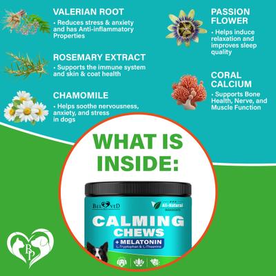 Show full view: Beloved Pets Melatonin Bacon Flavored Chews Calming Supplement for Dogs, 10-oz bag slide 5 of 8