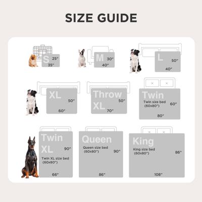 Show full view: Bedsure Waterproof Sherpa Fleece Reversible Furniture Protector Dog & Cat Throw Blanket, Cream, King slide 6 of 8